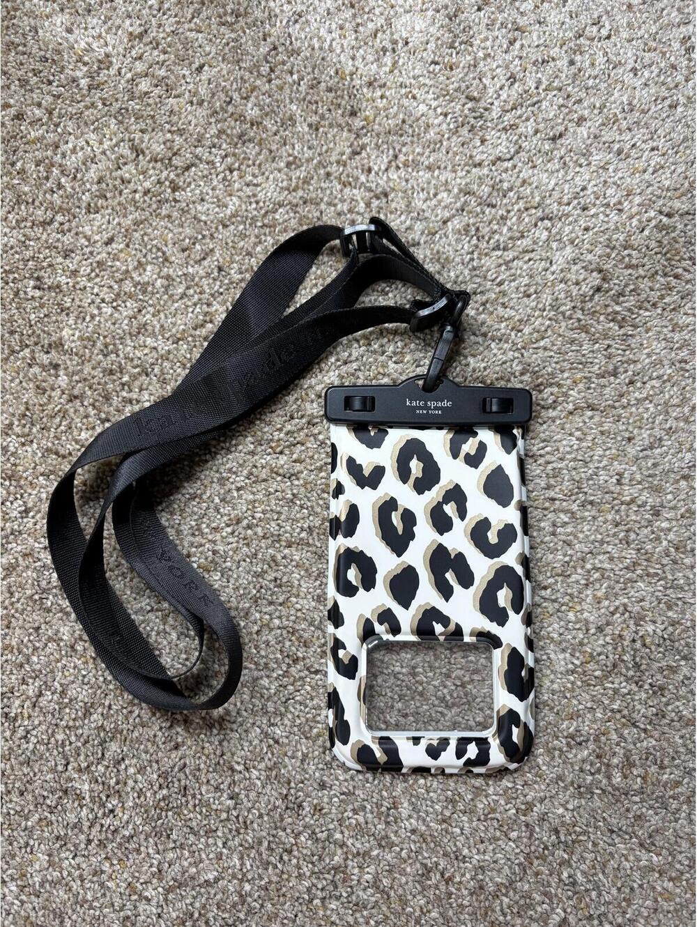 Kate Spade City Leopard floating pouch
